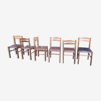 Lot de 6 chaises de cuisine baumann