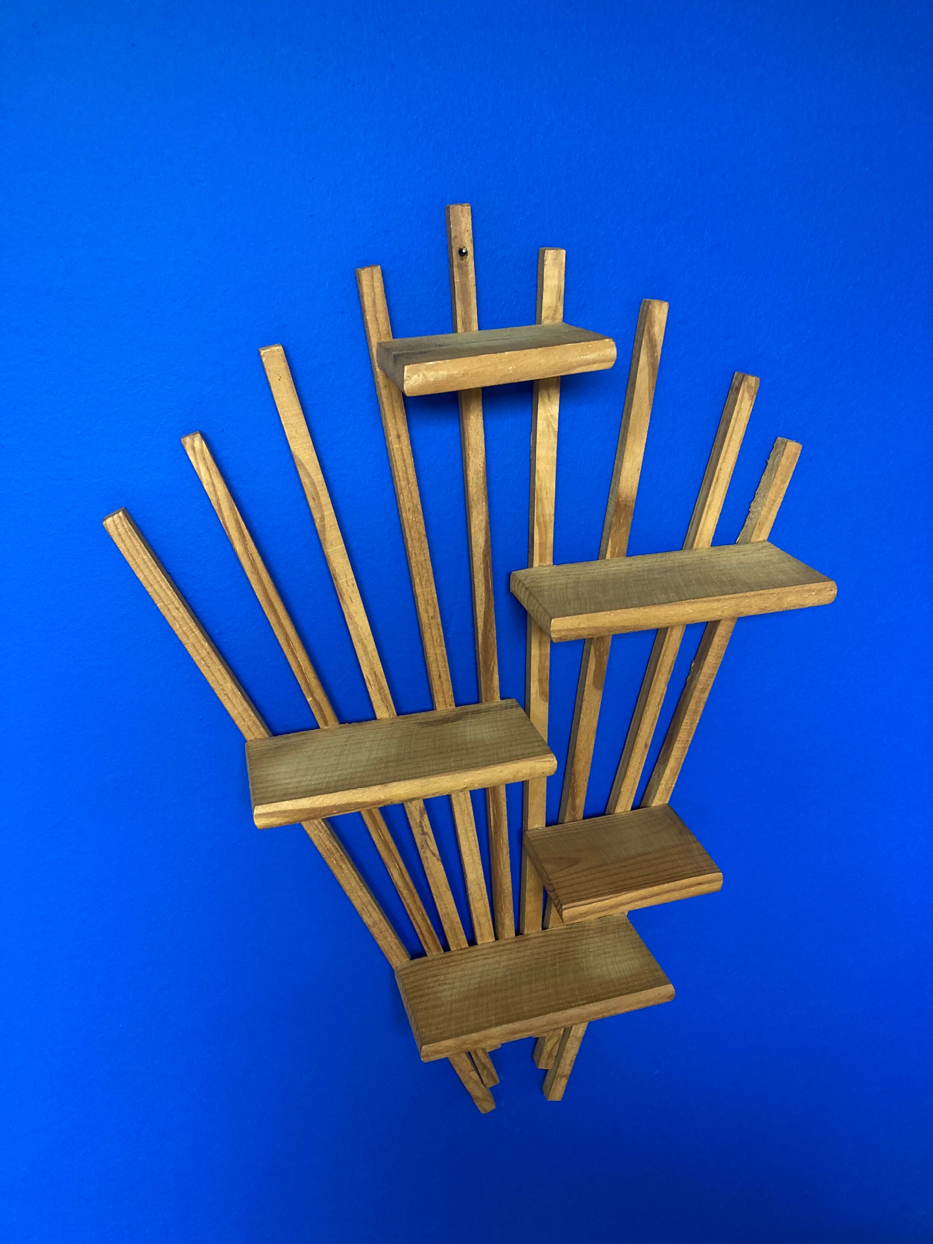 Pair of vintage wall shelves