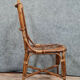 Series of 6 park chairs and rattan garden around 1940-1950