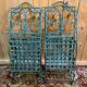 Set of 4 metal garden chairs