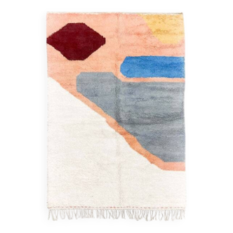 Tapis boujaad tissé en laine naturel fait main 250cmx150cm