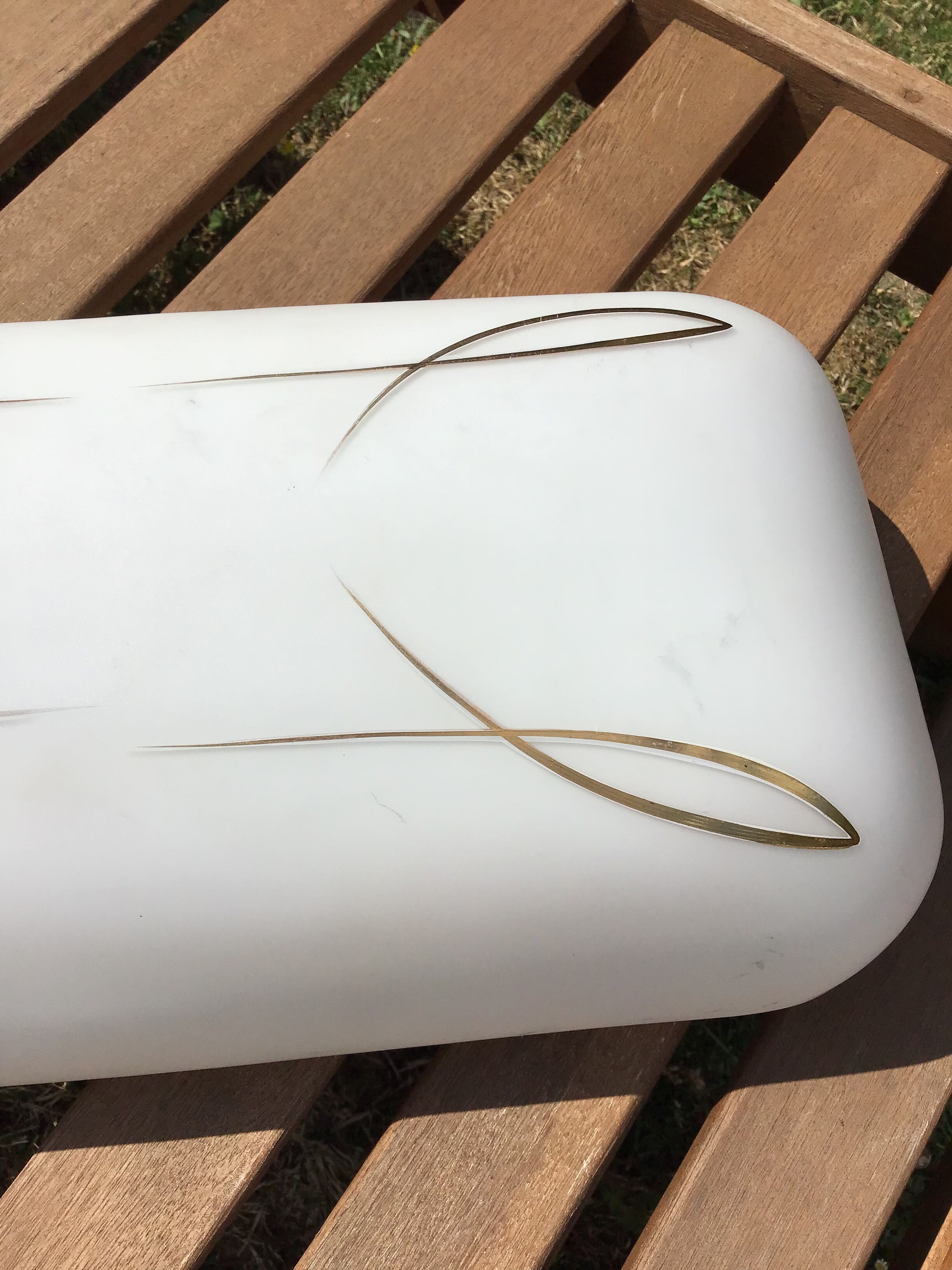 Vintage opaline wall lamp