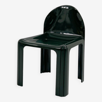 Dark Green Model 4854 Chair by Gae Aulenti for Kartell, 1970