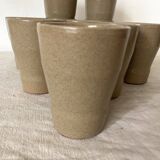 Enamelled stoneware glass