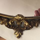 Round mirror in bronze 60x60cm