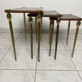 Ensemble de tables gigognes des années 60