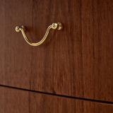 Restored commode in teak and beech.