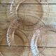 Set of 6 vintage Arcoroc rosaline dessert plates
