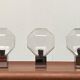German Vintage Lamps Space Chrome and Glass by Motoko Ishii for Staff