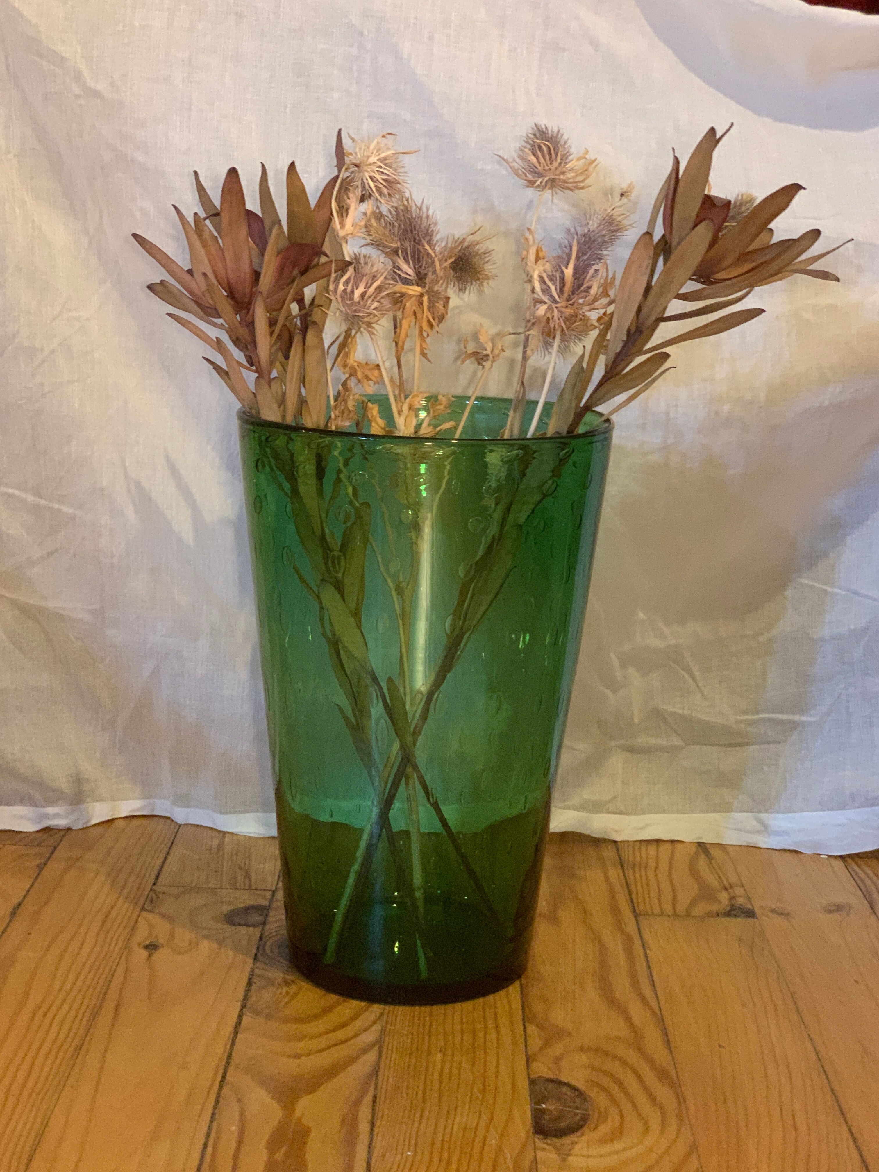 Green vase