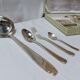 37-piece cutlery set in silver metal with Art Deco decor in box