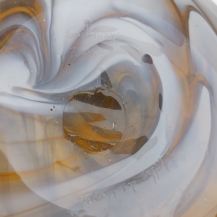 Glass cup blown Guillaume Domise Halle du Verre