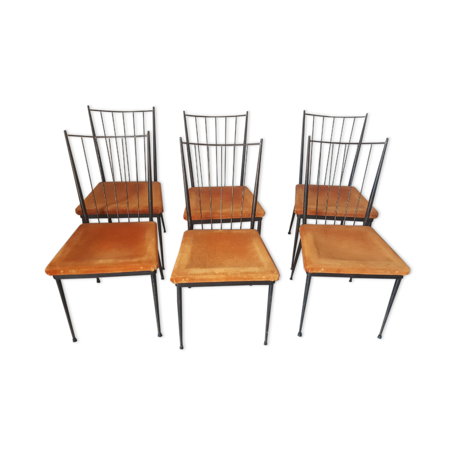 Series of 6 colette gueden chairs