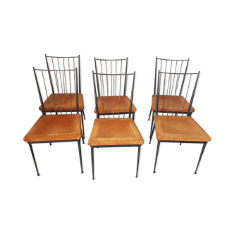 Series of 6 colette gueden chairs