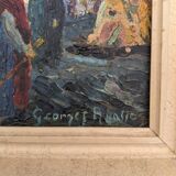 Oil on orientalist panel