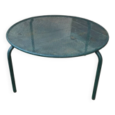 Vintage perforated metal coffee table