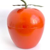 Large Apple Metal Orange Ice Bucket