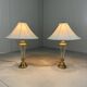 Hollywood Regency crystal & brass table lamps by Underwriters Laboratories Inc