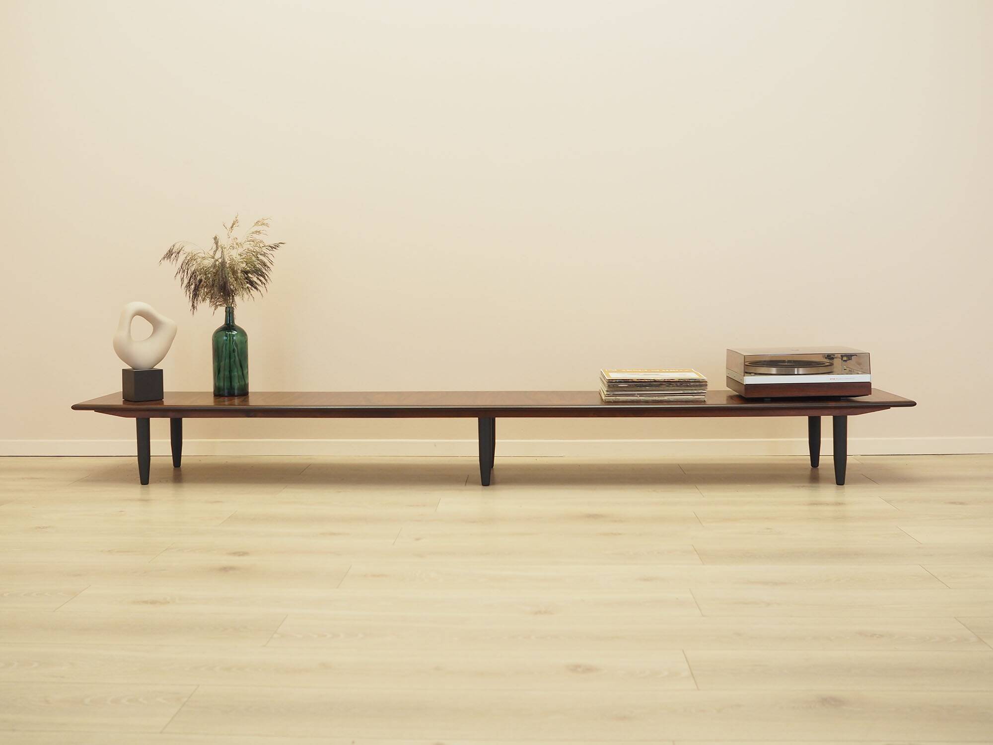 Danish rosewood sideboard, low open design, 1960s