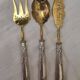 Silver serving cutlery for petits fours