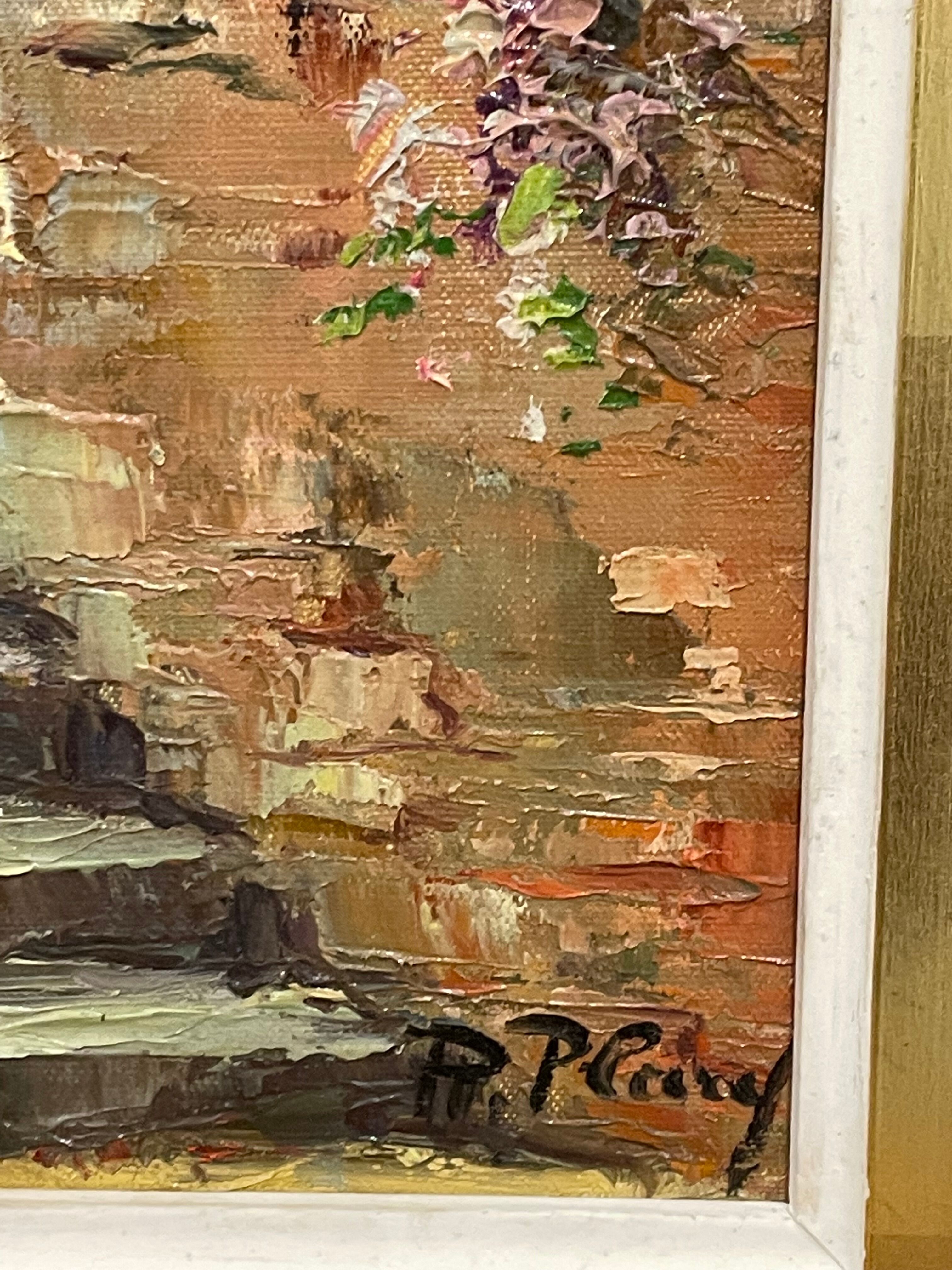 Framed painting oil on canvas by Renée Plard