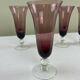 4 purple glasses