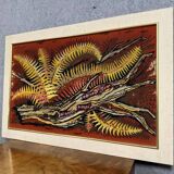 Old tapestry in the spirit of J. Lurcat, signed Goupil circa 1960