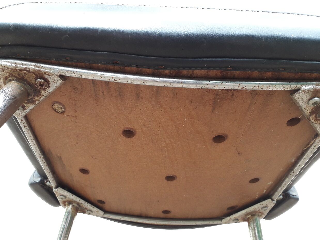 Black office chair 1970