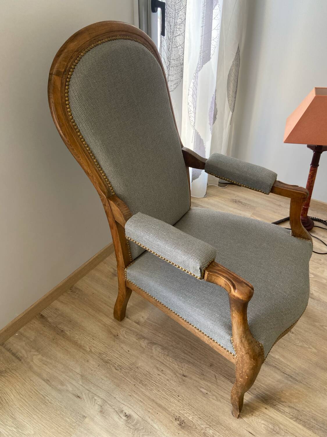 Late 19th century Voltaire rocking chair