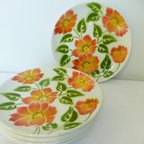 6 dessert plates Moulin des Loups Orchies Ontario model