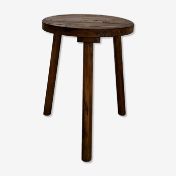 Table d’appoint tripode bois vintage