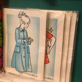 Suitcase sewing sewing box learning vintage flower