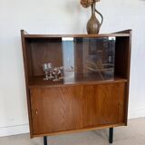 Buffet vaisselier vintage placage chêne