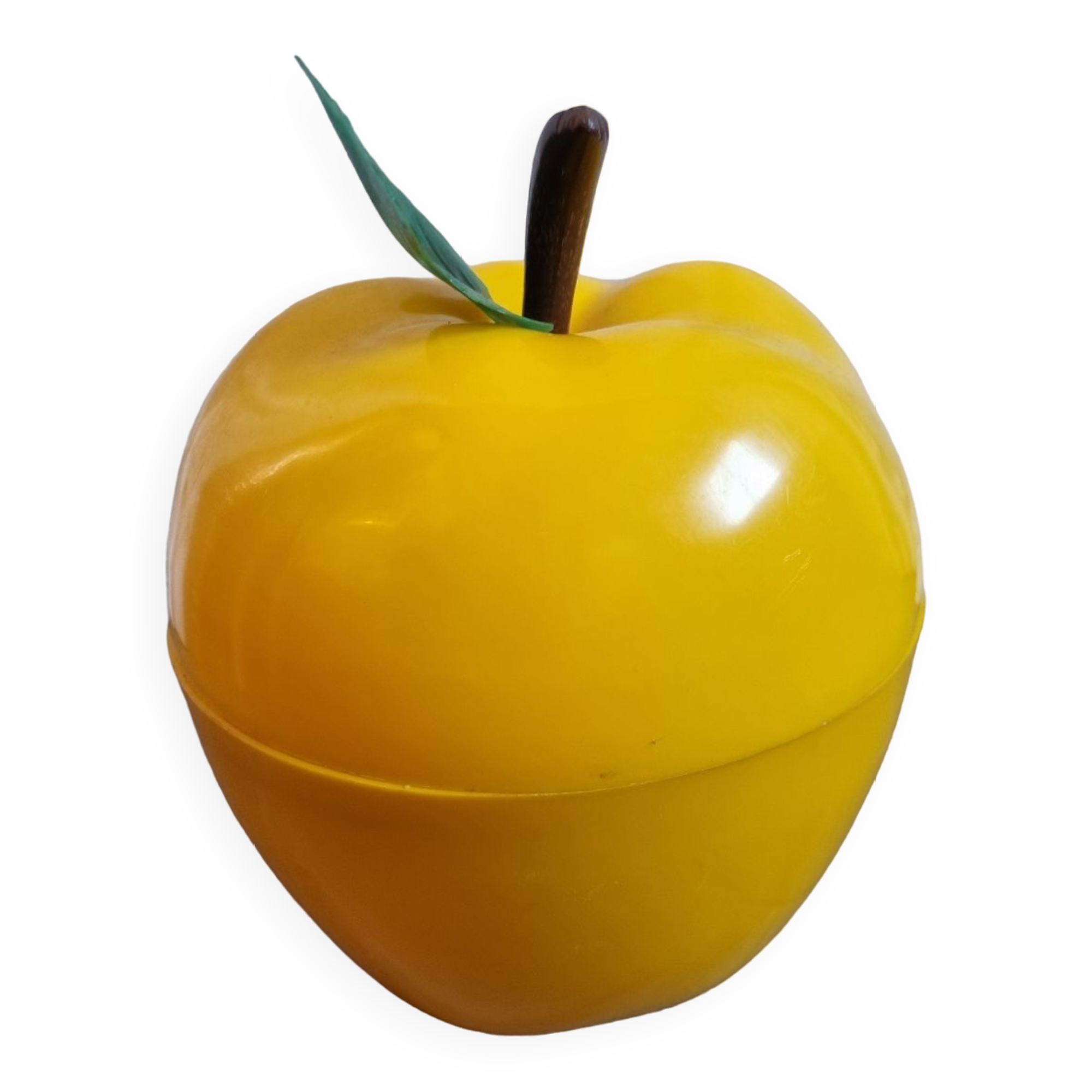 Vintage Yellow Apple Ice Bucket