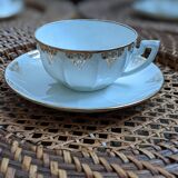 Vintage tea coffee service fine porcelain art deco gilded