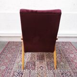 Vintage velvet armchair