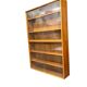 Vitrine/armoire de rangement vintage en bois et verre
