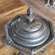 Antique Box / Chased Silver-Plated Sugar Bowl from Fes - Nesting Style (Vi