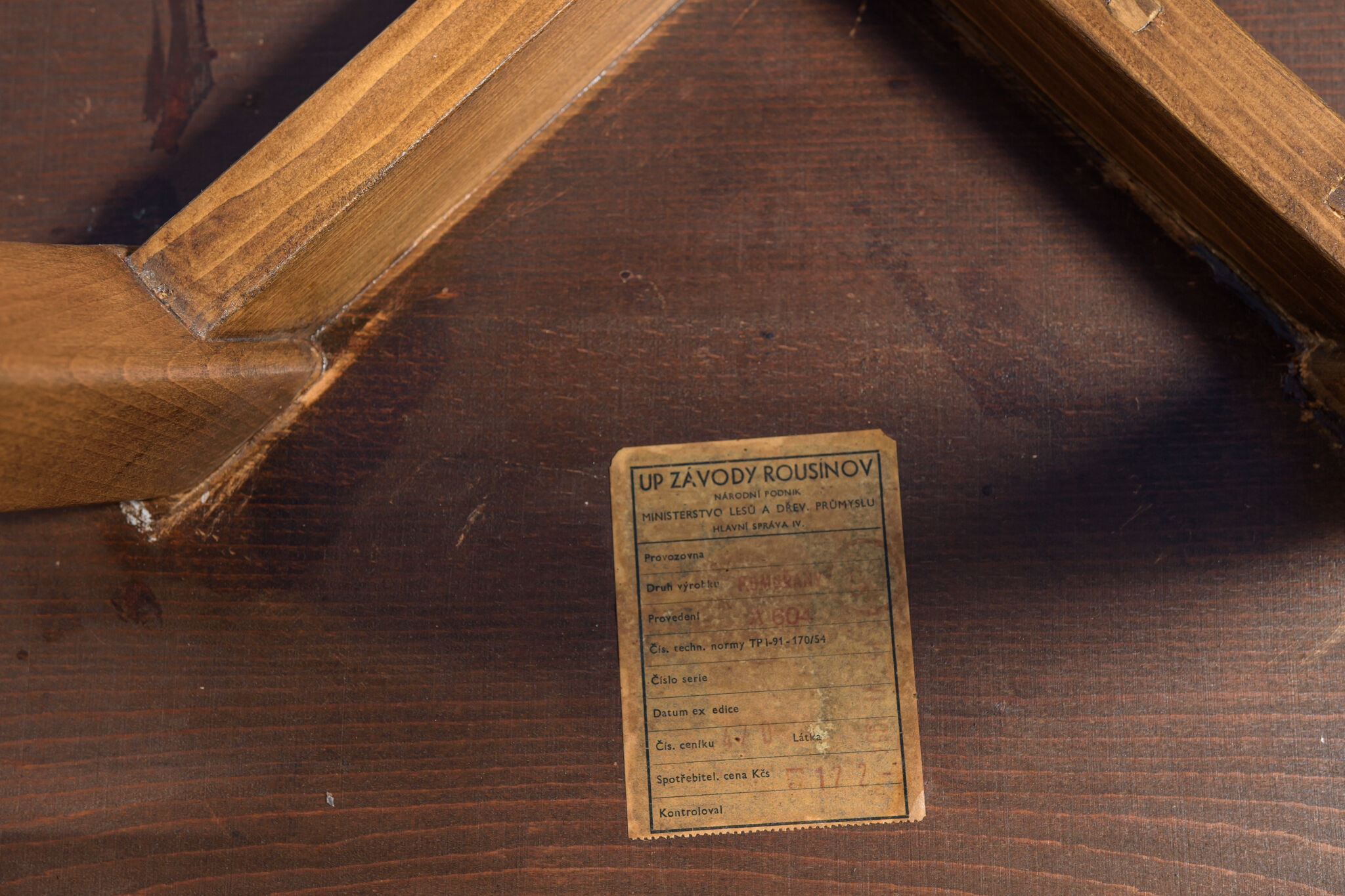 Vintage H-259 coffee table by Jindřich Halabala for Up Závody, Czechoslovakia, 1950s