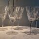 5 antique large glasses for wine/water, cut crystal