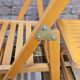 Set of 4 vintage mismatched folding chairs
