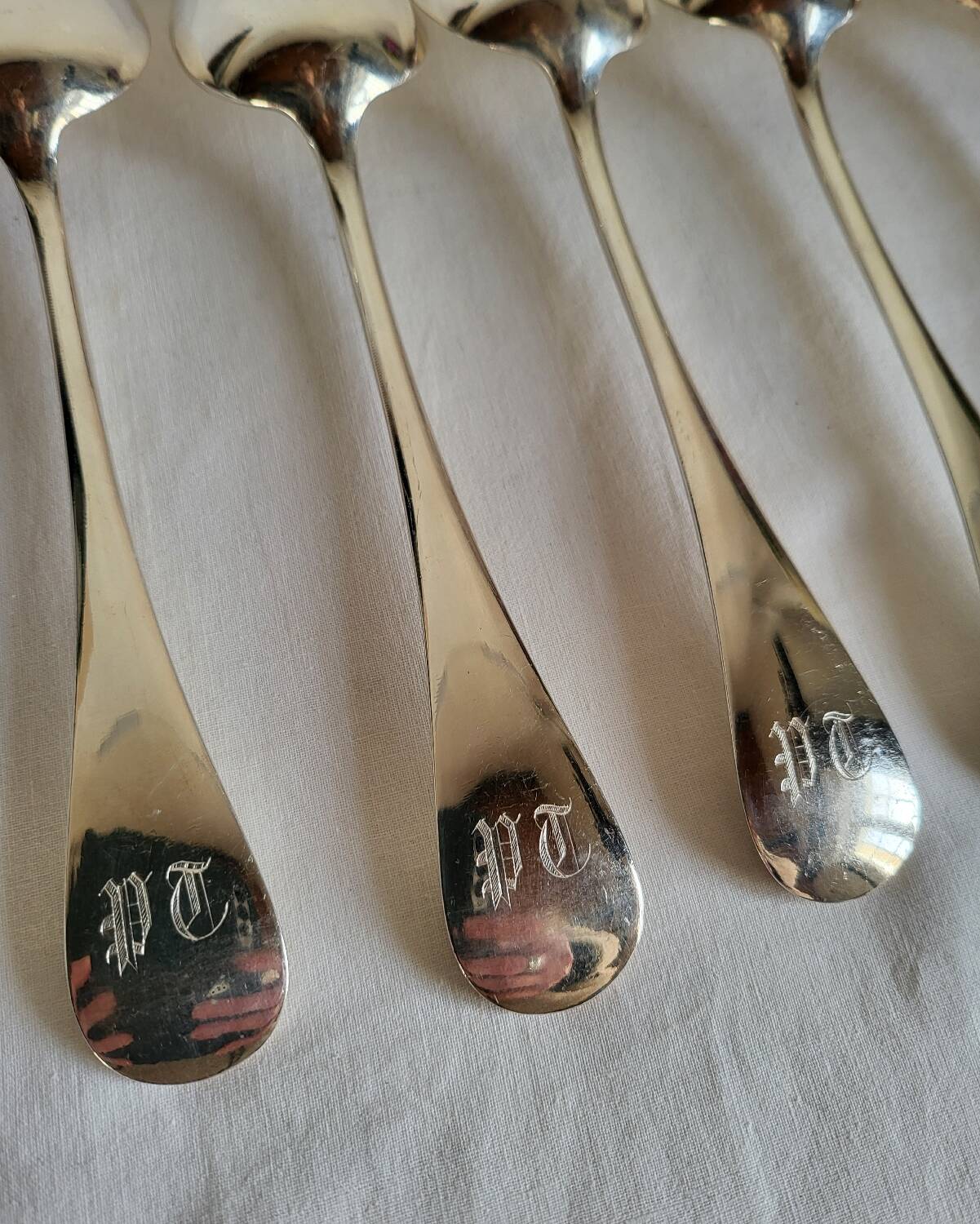 Silver-plated Table Cutlery Ridoux 6 Spoons and 6 Forks