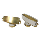 Pair of Jacques Biny mid-century design wall sconces