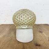 Applique murale vintage en porcelaine blanche, années 1970