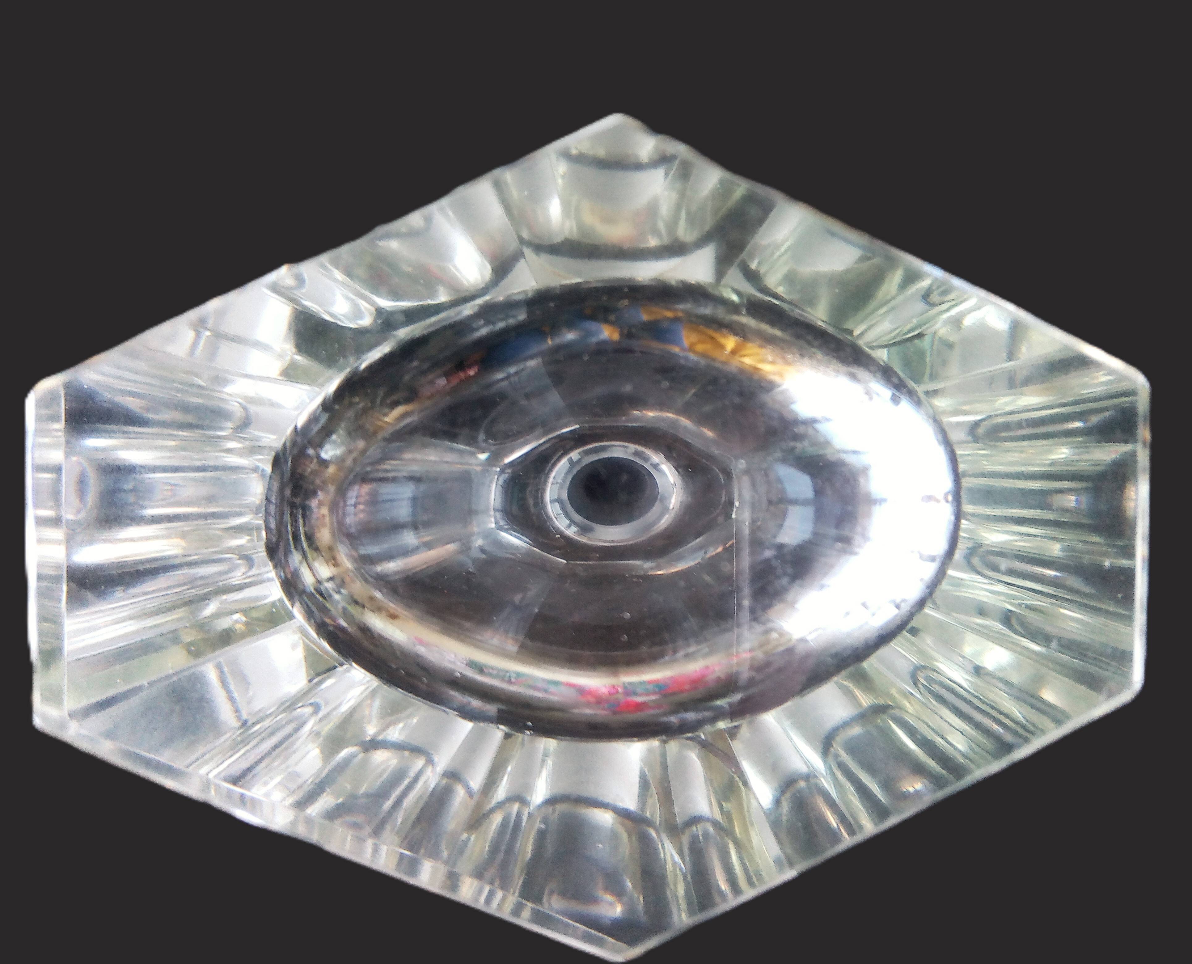 Large Art Deco crystal spirit decanter