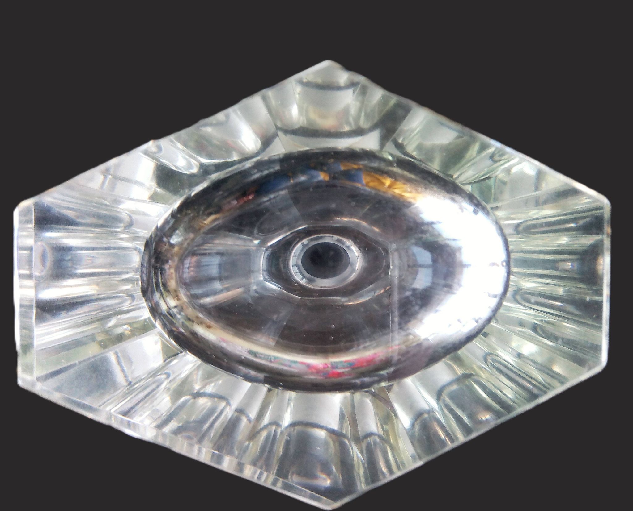 Large Art Deco crystal spirit decanter