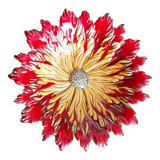 Fruit bowl, dish, in Vallauris style slip