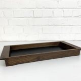 Modernist wenge tray, Henning Seidelin for Voss, Denmark, 1960