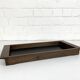 Modernist wenge tray, Henning Seidelin for Voss, Denmark, 1960
