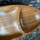 Compartmentalized wooden serving dish